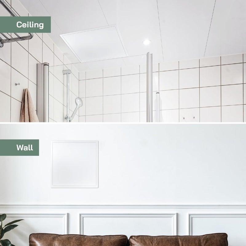 Vent Systems 20'' x 20'' Inch White Metal Access Panel with Click Function - Easy Access Doors - Access Panel for Drywall, Wall, Electrical and Plumbing Service Door - Image 5
